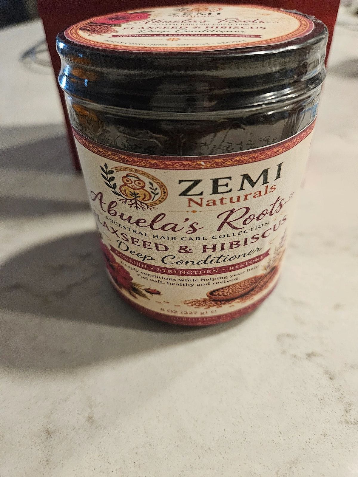 Zemi Naturals Abuela's Flaxseed and Hibiscus Deep Conditioner