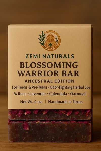 Zemi Naturals Blossoming Warrior botanical cleansing bar