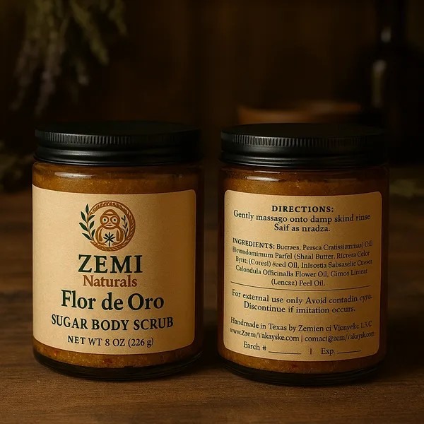 Flor de Oro Sugar Body Scrub by Zemi Naturals