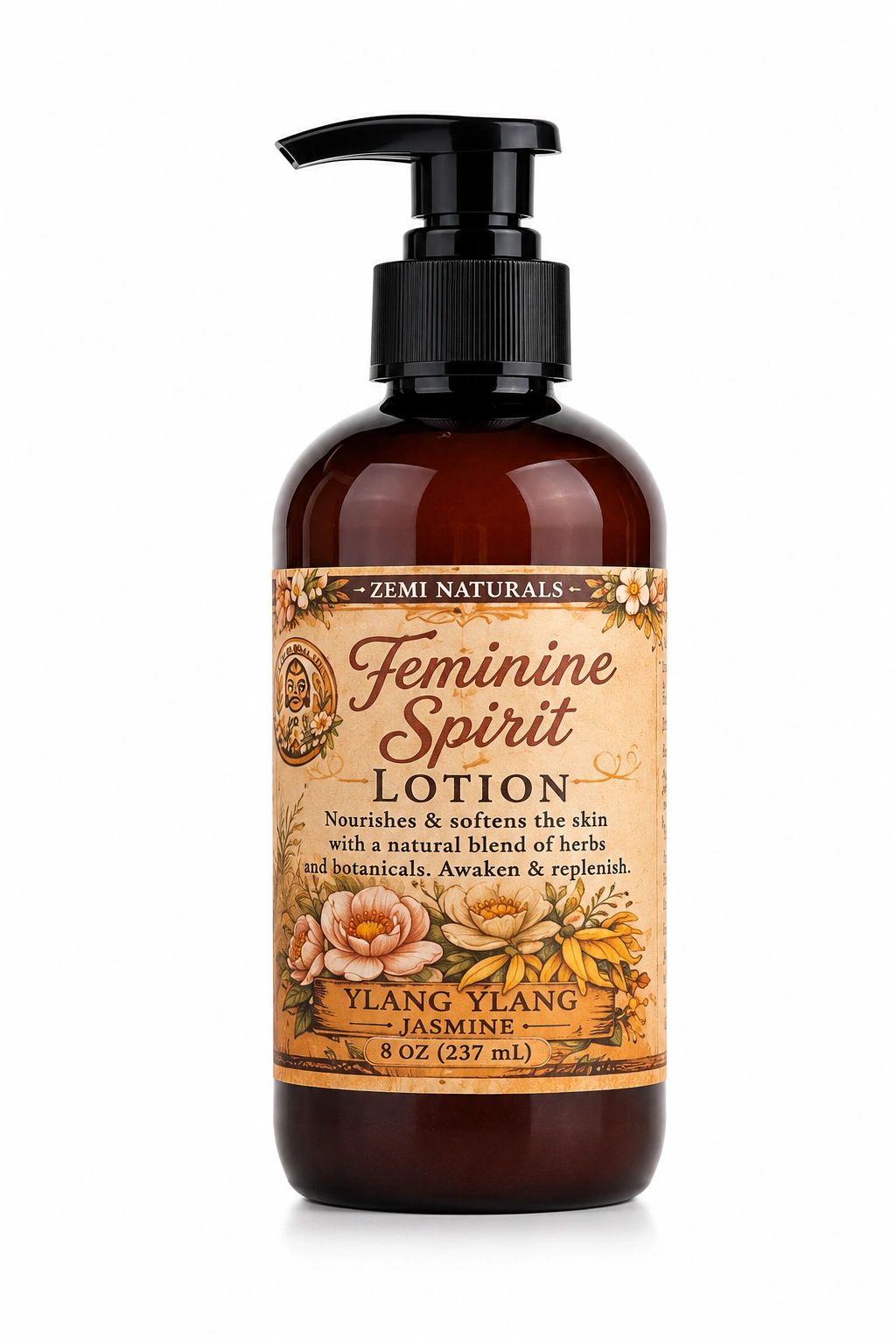 Zemi Naturals Feminine Spirit botanical body lotion