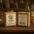 Zemi Naturals Flor de Oro botanical soap bar