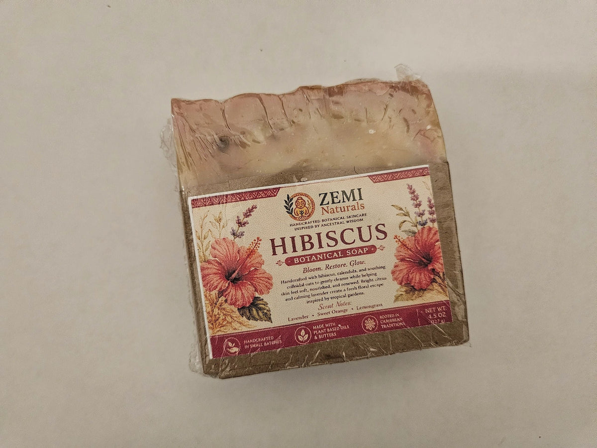 Zemi Naturals hibiscus botanical soap