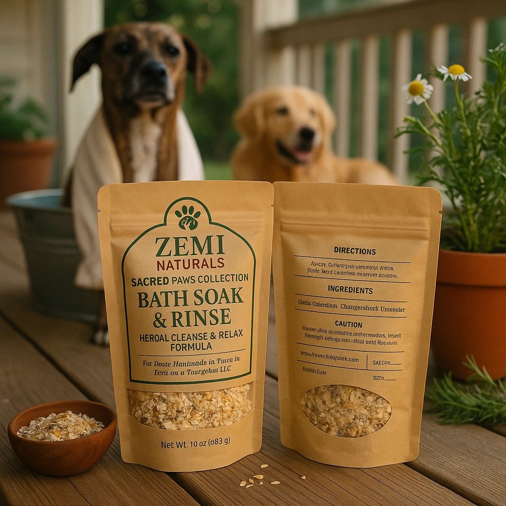 Zemi Naturals botanical bath soak and body rinse